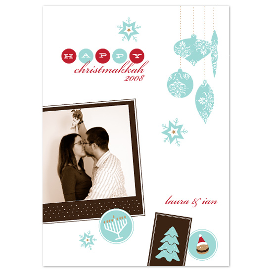 Happy Christmakkah Holiday Photo Cards by wondereyes