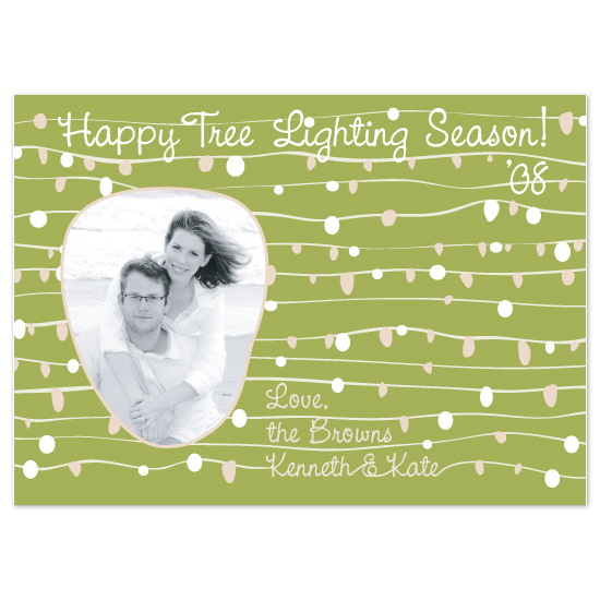 holiday photo cards - Happy Tree Lighting! by Chamelle Designs