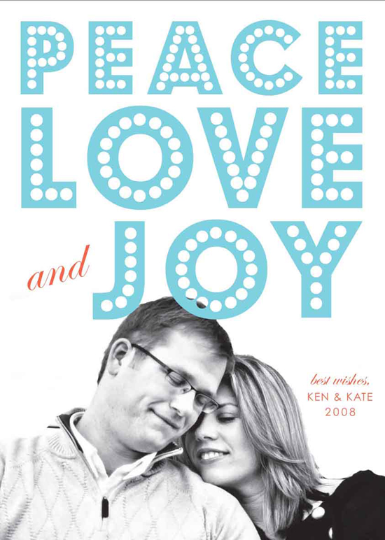 float + peace Holiday Photo Cards by Float Paperie
