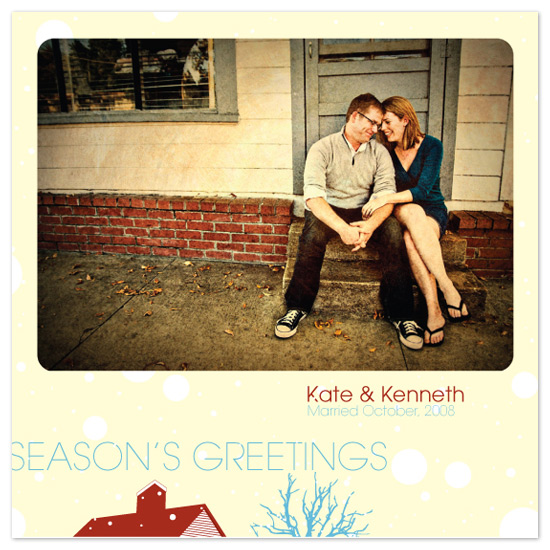 White on white on you and me. Holiday Photo Cards by Andres Montaño