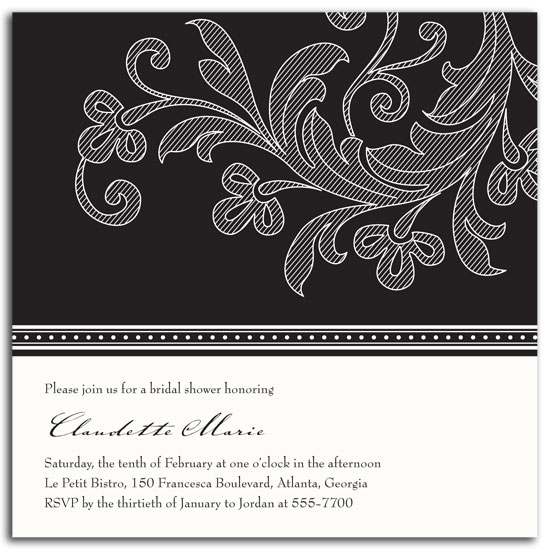 bridal shower invitations - Flourish by sarasponda