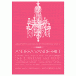 Pink Chandelier by Splendid Press