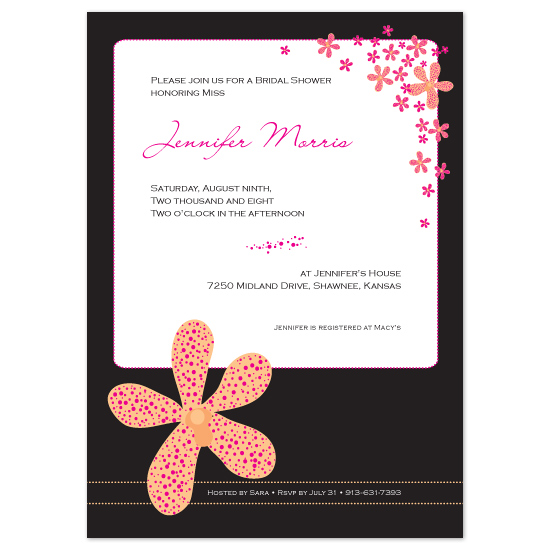 bridal shower invitations - Dancing Orchids by Chamelle Designs