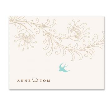 Pretty little bird Thank You Cards