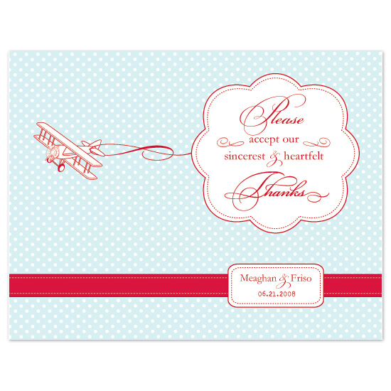 thank you cards - Come fly with me by Chamelle Designs