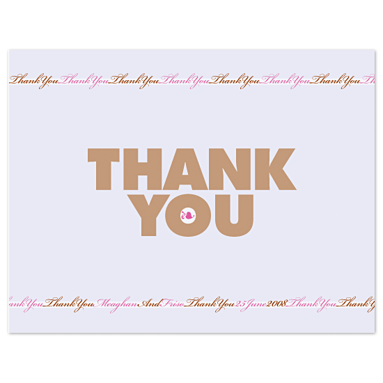 thank you cards - Pretty Periwinkle by Chamelle Designs