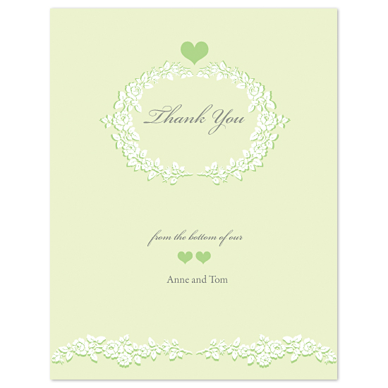 thank you cards - Fresh Greenery by Chamelle Designs