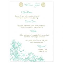 Tropical Elegance Menu Cards