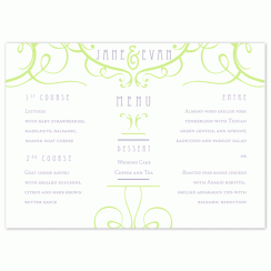 Elegant Garden Menu Cards