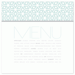 elegantly simple Menu Cards