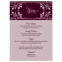 Victorian Garden Menu Cards