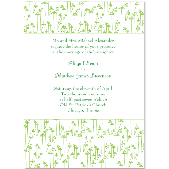 Floral Field Wedding Invitations by rifferaff