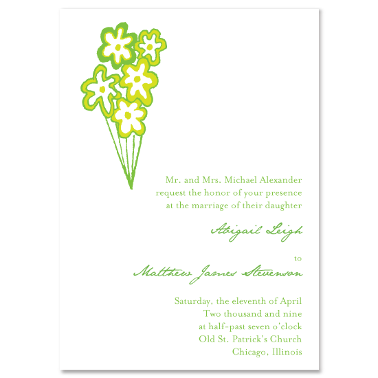 Spring Bouquet Wedding Invitations by rifferaff