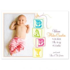 oh baby... blocks Birth Announcements