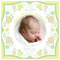 Sweet Lil' Garden Birth Announcements