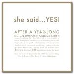 She Said Yes by Carrie Eckert