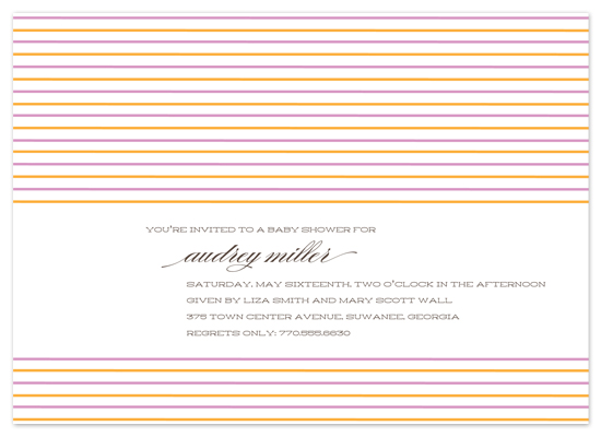 baby shower invitations - Marrakesh by beth perry DESIGN