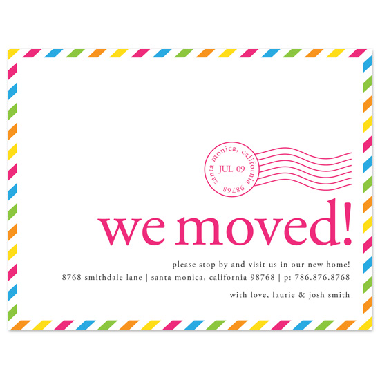 moving announcements - Cali Postmark by Be True Designs