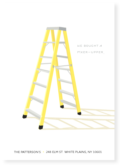moving announcements - ladder by marabou design