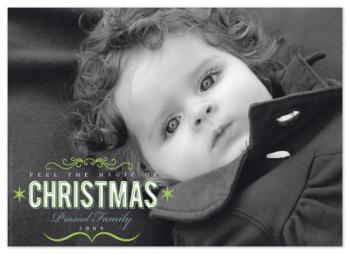 Magic of christmas Holiday Photo Cards