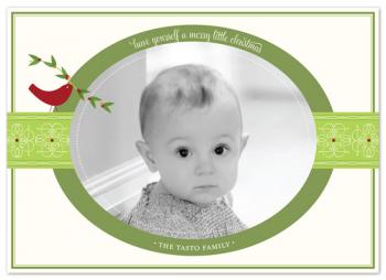 merry little christmas Holiday Photo Cards