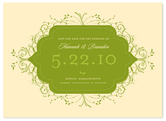 save the date cards - Flourishing by Letter19