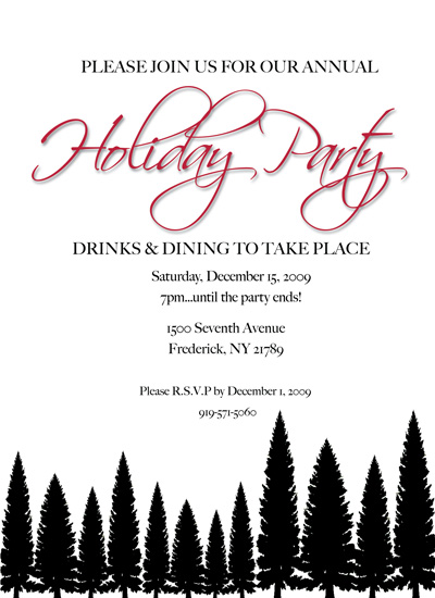 party invitations - Evergreen Dreams by Megan Hobson
