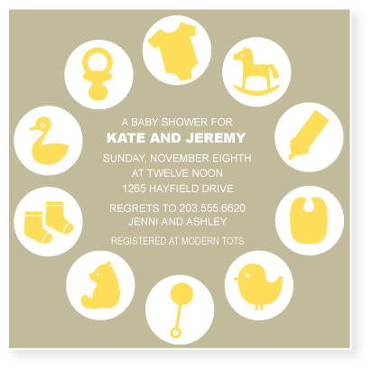 nursery clock Invitations by marabou 