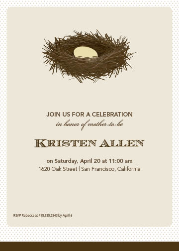 nest2_shower Invitations by B Etheredge