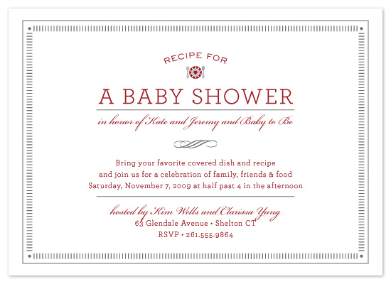 invitations - Recipe by Milkmaid Press