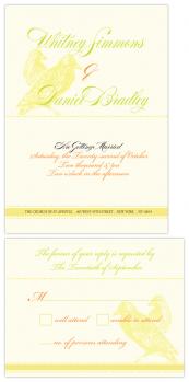 Birds Fly High Wedding Invitations