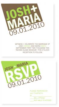 BLOCK OUT Wedding Invitations