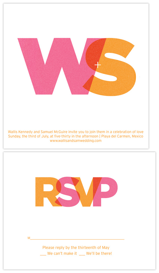 wedding invitations - Sunkissed by Paper Plains