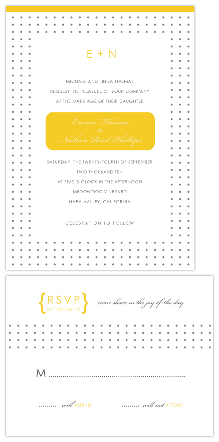 wedding invitations - E+N by SimpleTe Design