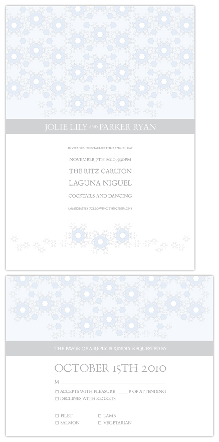 wedding invitations - Winter's Sassy Snow by Kellie Medivitz