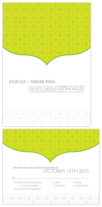 wedding invitations - Summer Greens by Kellie Medivitz