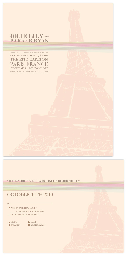 wedding invitations - Ohh La La in Paris by Kellie Medivitz