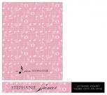 A Musical Note From Personal Stationery by Sara Heilwagen