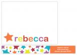 rainbow bright Personal Stationery by Katie Leggitt