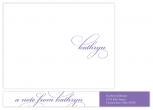 Simple Script Personal Stationery by Sarah Yacko Design