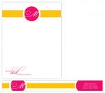 Monogram Spotlight Personal Stationery by Sarah Yacko Design