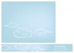 Floating on Clouds Personal Stationery by Betta