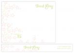 Pretty Pink Flowers Personal Stationery by Brandi Gray