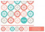 circular blossoms Personal Stationery by Karen Glenn