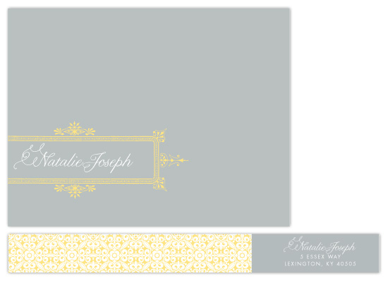 personal stationery - Ornate Frame by Principessa Press