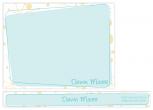 Retro Blue Personal Stationery by Brandi Gray