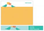 Birds of a Feather Talk Together Personal Stationery by Lisa Razza