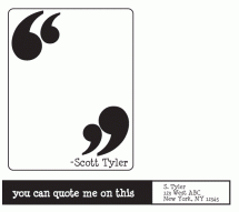 Air Quotes by paper ink.