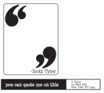 Air Quotes Personal Stationery by Paper Ink