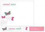 Dotted Butterflies Personal Stationery by Melissa Smalley